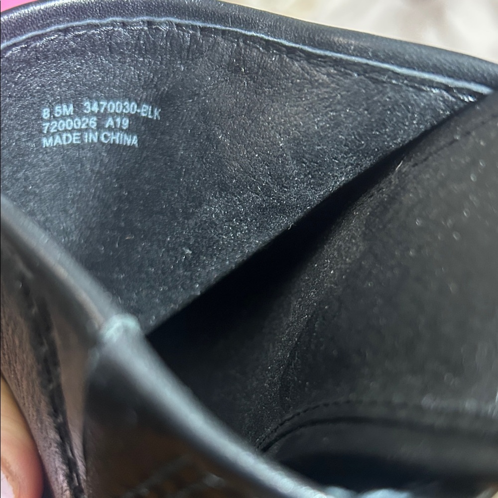 Frye Black Leather Mules with Wooden Heel - Picture 10 of 10